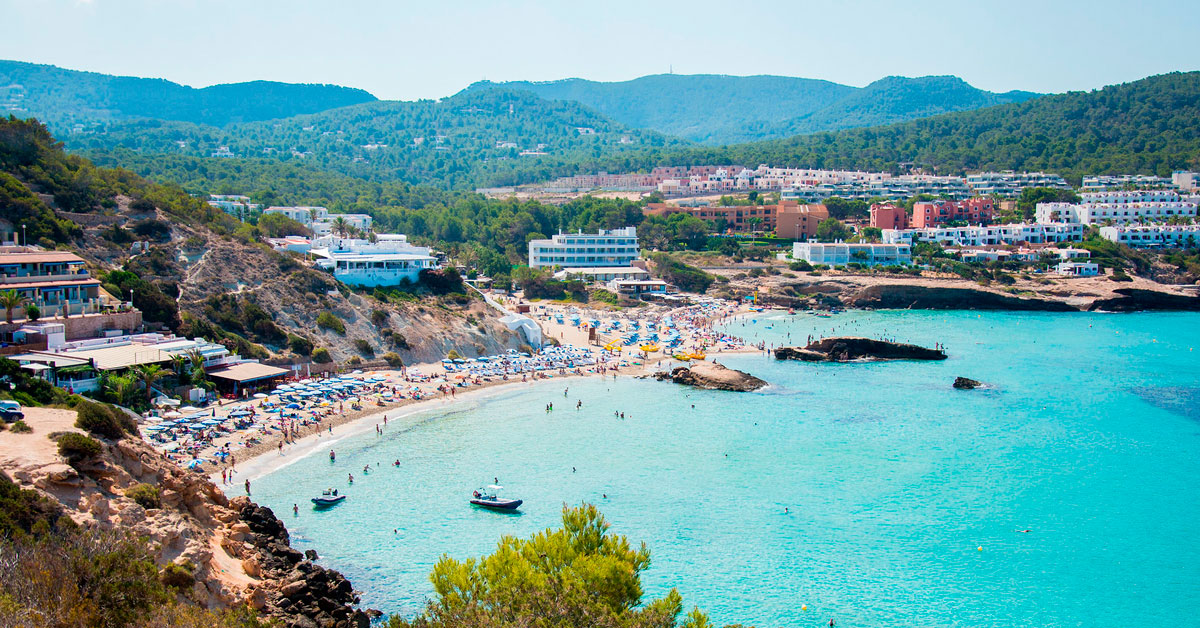 family beach ibiza cala tarida