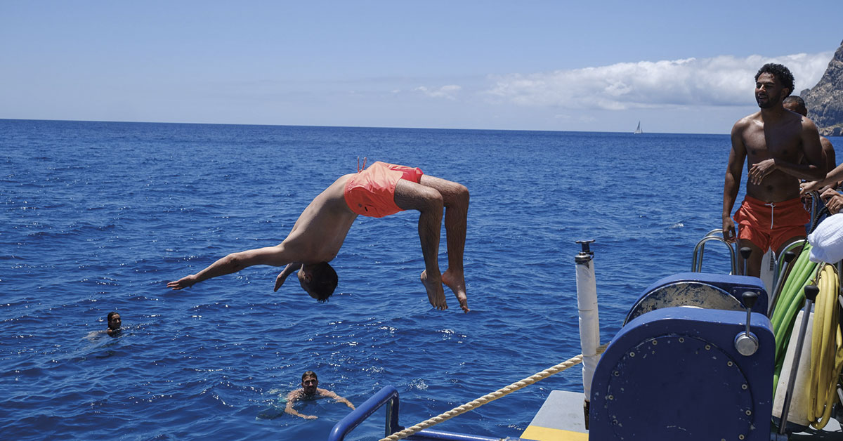 brunch on the boat en Ibiza 2023