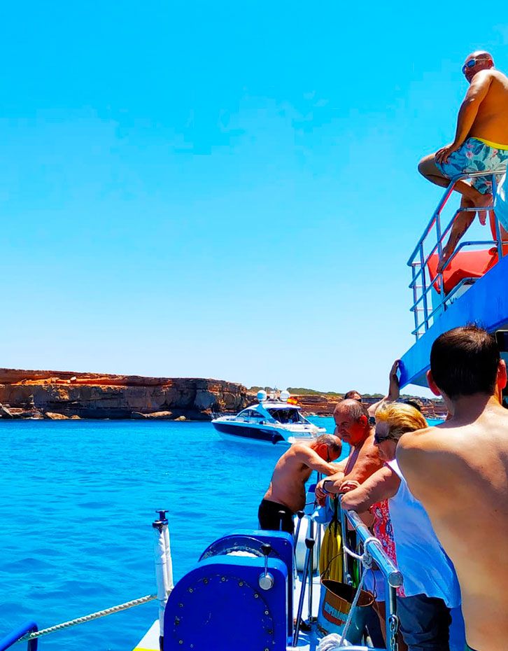 Boat trip to Formentera's beaches